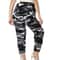 CUHAKCI Plus Size HighWaist Stretch Camouflage Cropped Leggings For Women Tummy Control Gym Casua 3