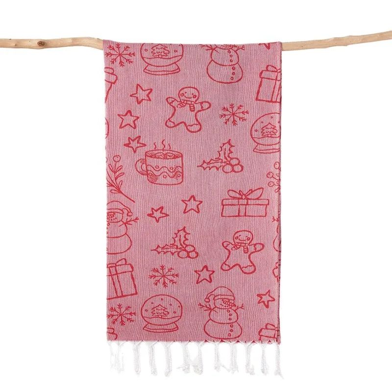Turkish Cotton Cherry Bow Beach Towel QuickDry Fringed Bath Sauna Towel For Kids Family 2