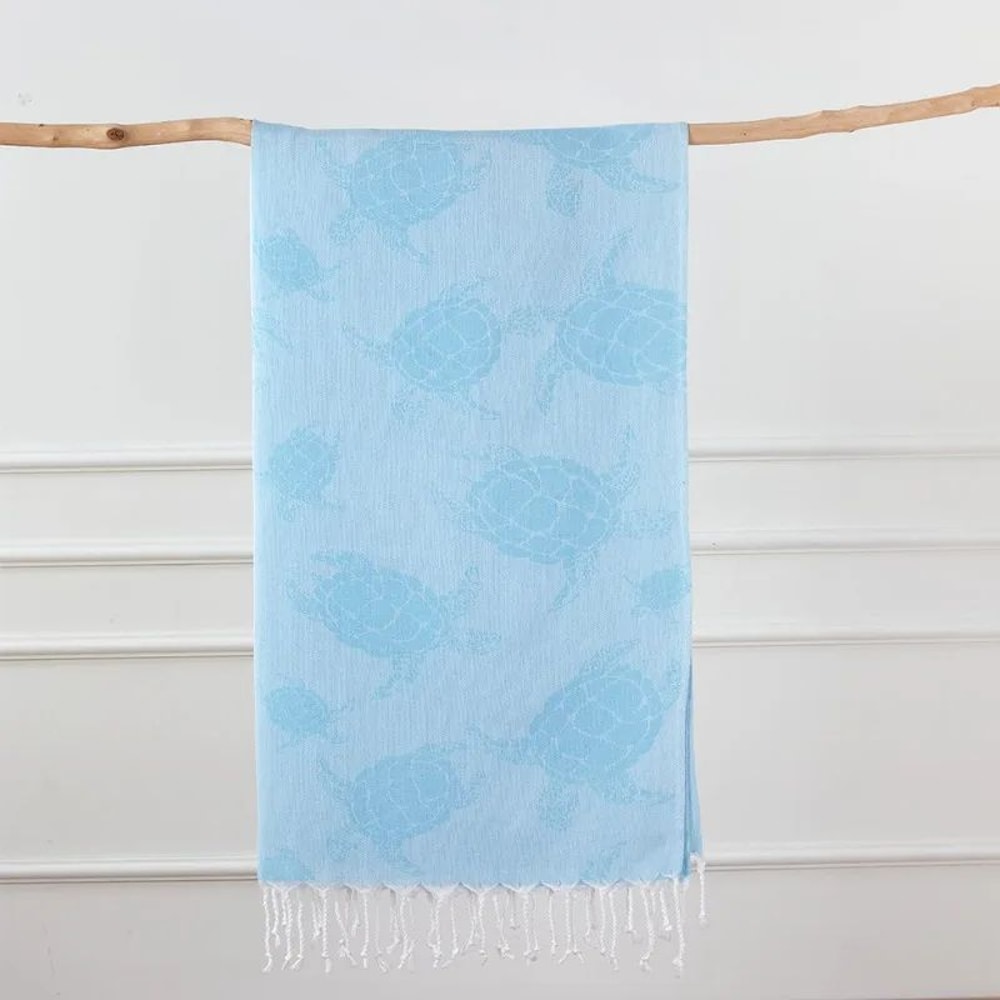 Turkish Cotton Cherry Bow Beach Towel QuickDry Fringed Bath Sauna Towel For Kids Family 4