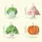 WOOW Cartoon Vegetable Hand Towel Coral Velvet Absorbent Hanging Kitchen Bathroom Wipe Cloth 5