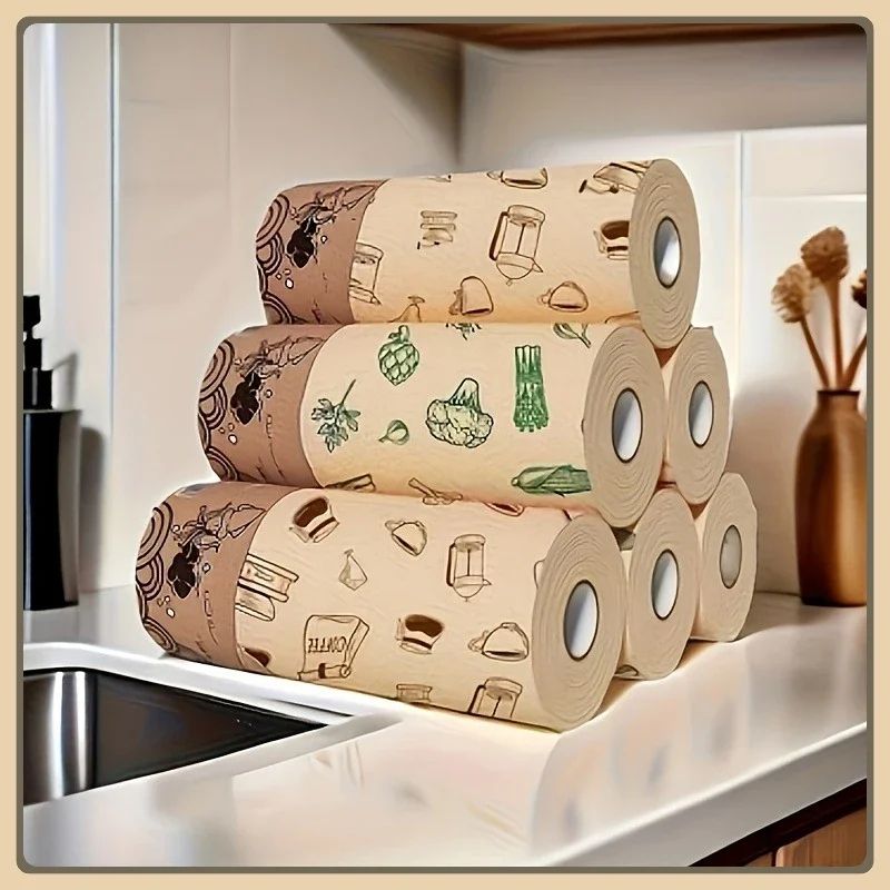 Reusable HeavyDuty Cleaning Cloth Roll Thick LintFree Washable QuickDry MultiPurpose Towels 1