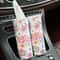2pcs Floral Car Tissue Holder Set Creative Printed Hanging Tissue Barrel For Auto Interior 4
