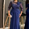 Fashion Plus Size African Sequin Bodycon Gown Dashiki Elegant Long Evening Wedding Dress 7