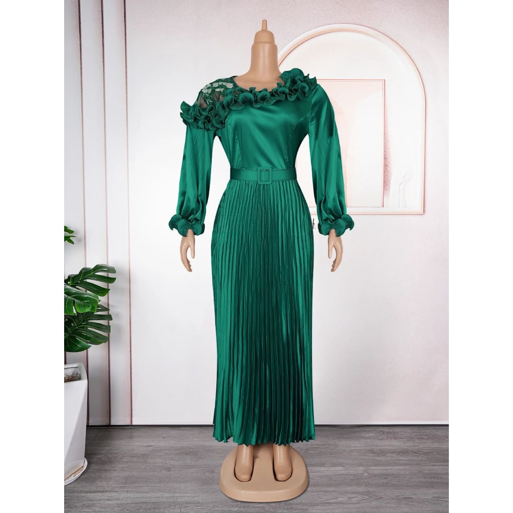 Plus Size African Dashiki Ankara Maxi Dress Elegant Wedding Evening Party Gown 2