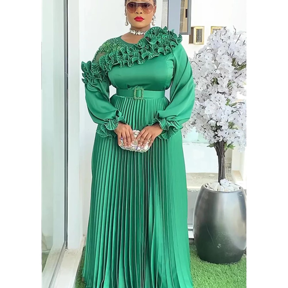 Plus Size African Dashiki Ankara Maxi Dress Elegant Wedding Evening Party Gown 6