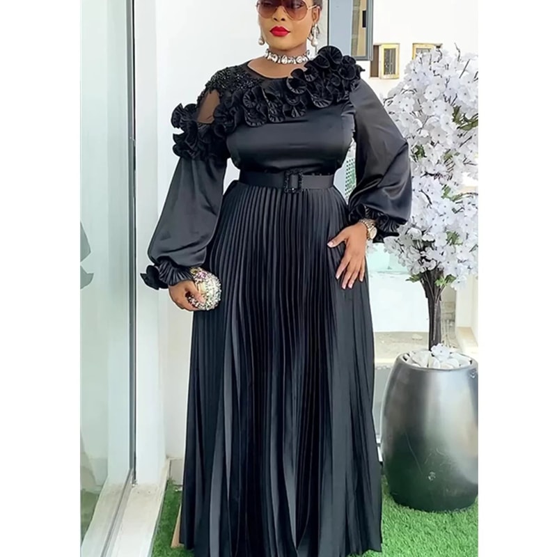 Plus Size African Dashiki Ankara Maxi Dress Elegant Wedding Evening Party Gown 9