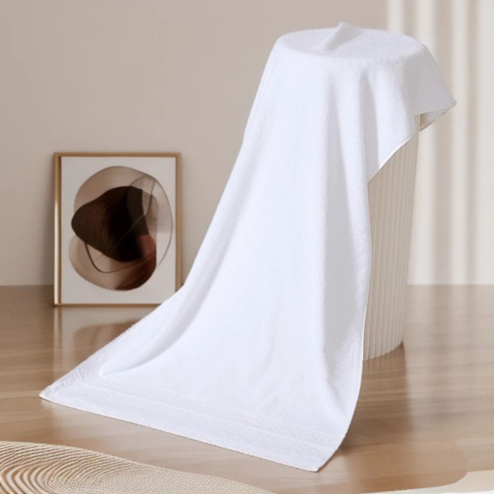 Luxury LongStaple Cotton Bath Towel Ultra Soft Thick Absorbent Large Bathroom Towel 9