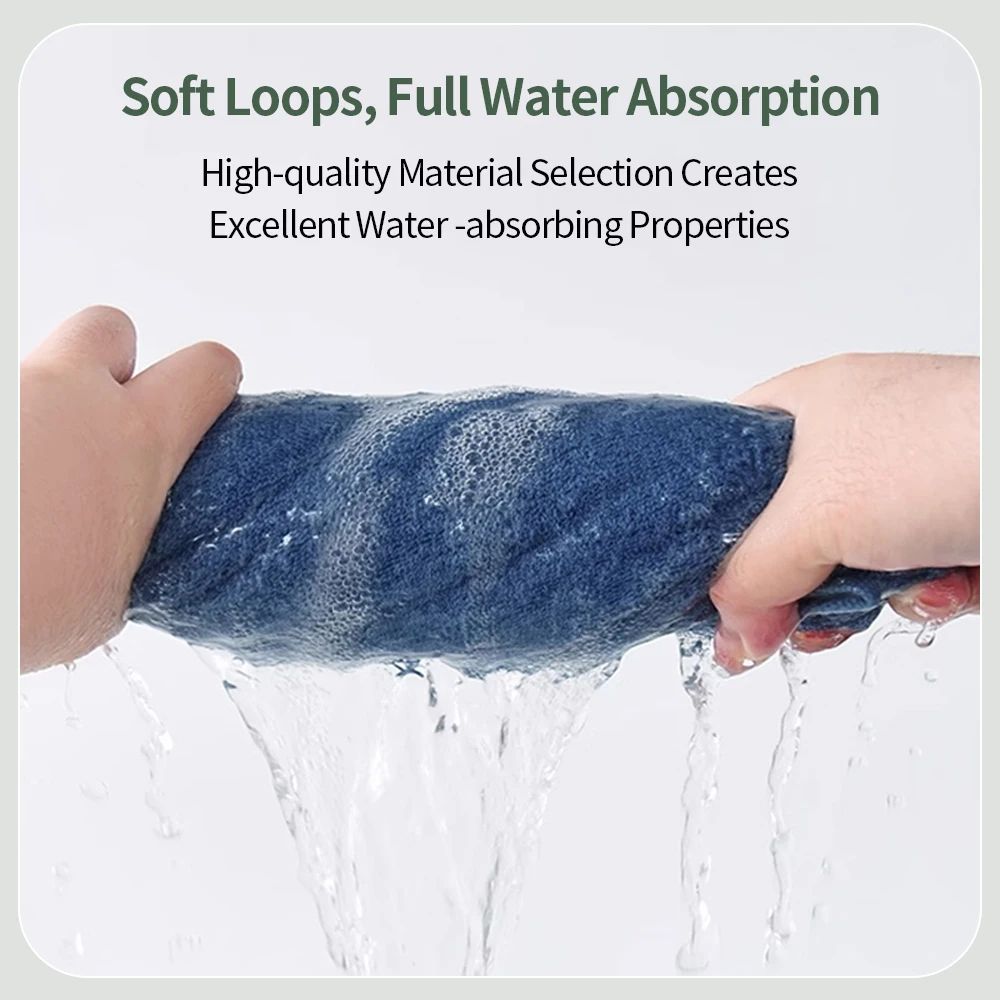 100 Bamboo Fiber Face Bath Towel Ultra Soft Thick Absorbent Bathroom Towel 2