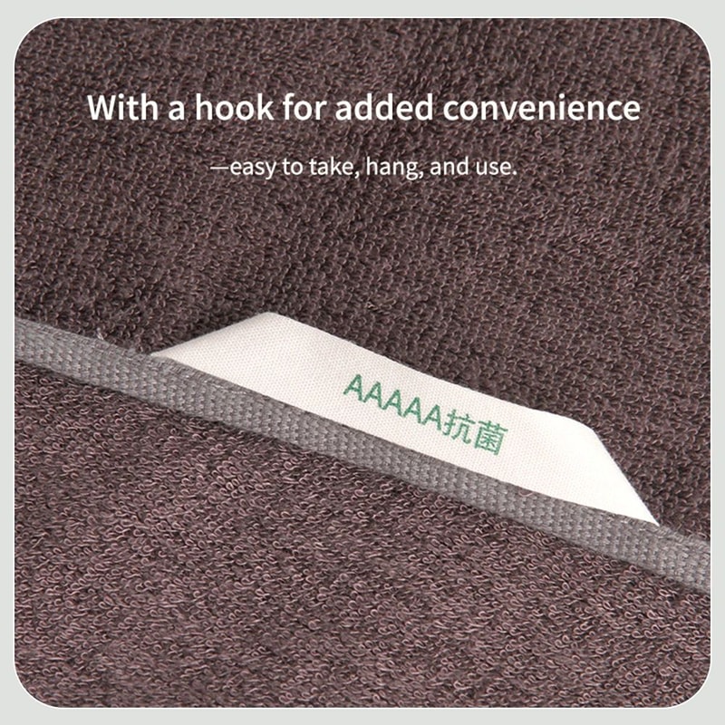 100 Bamboo Fiber Face Bath Towel Ultra Soft Thick Absorbent Bathroom Towel 4