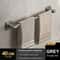 Wall Mount Double Towel Rack No Drill ABS 2Tier Bathroom Towel Bar 10