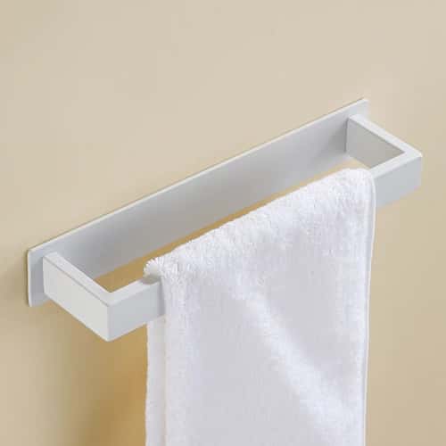 Self-Adhesive Stainless Steel Towel Rack – No Drill Wall-Mount Bathroom & Kitchen Towel Holder
