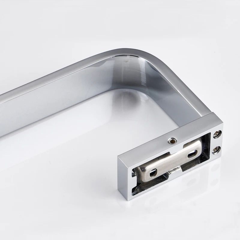 Luxury Brass Chrome Towel Bar WallMount Single Bathroom Towel Holder 3