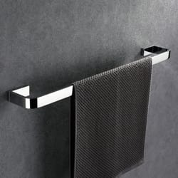 luxury brass chrome towel bar – wall-mount single bathroom towel holder