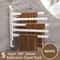 360 Rotating Aluminum Towel Rack Wall Mounted SpaceSaving MultiBar Towel Holder 11