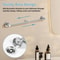 Adjustable Stainless Steel Retractable Towel Bar Wall Mounted SpaceSaving Towel Holder 5