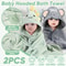 2pcs Hooded Baby Towel Set Soft Absorbent Cotton Baby Bath Towels For Newborns Toddlers 315x315 In 1
