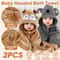 2pcs Hooded Baby Towel Set Soft Absorbent Cotton Baby Bath Towels For Newborns Toddlers 315x315 In 12