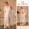 Womens Satin Lace Suspender Nightgown Sexy Mesh Silk Sleepwear MidCalf Loungewear Dress 3