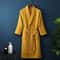 Couple Cotton Terry Waffle Bathrobe Lightweight Long Sleeve Spa Hotel Lounge Robe 15
