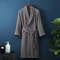 Couple Cotton Terry Waffle Bathrobe Lightweight Long Sleeve Spa Hotel Lounge Robe 16