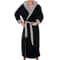 Mens Hooded Flannel Bathrobe Soft Plush Long Lounge Robe Thick Warm Home Sleepwear 5