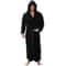 Mens Hooded Flannel Bathrobe Soft Plush Long Lounge Robe Thick Warm Home Sleepwear 9
