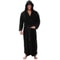 Mens Hooded Flannel Bathrobe Soft Plush Long Lounge Robe Thick Warm Home Sleepwear 9