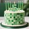 7pcs Pixel Game Theme Number Birthday Candles Set Green My World Cake Topper 09 Digital Party Candl 3