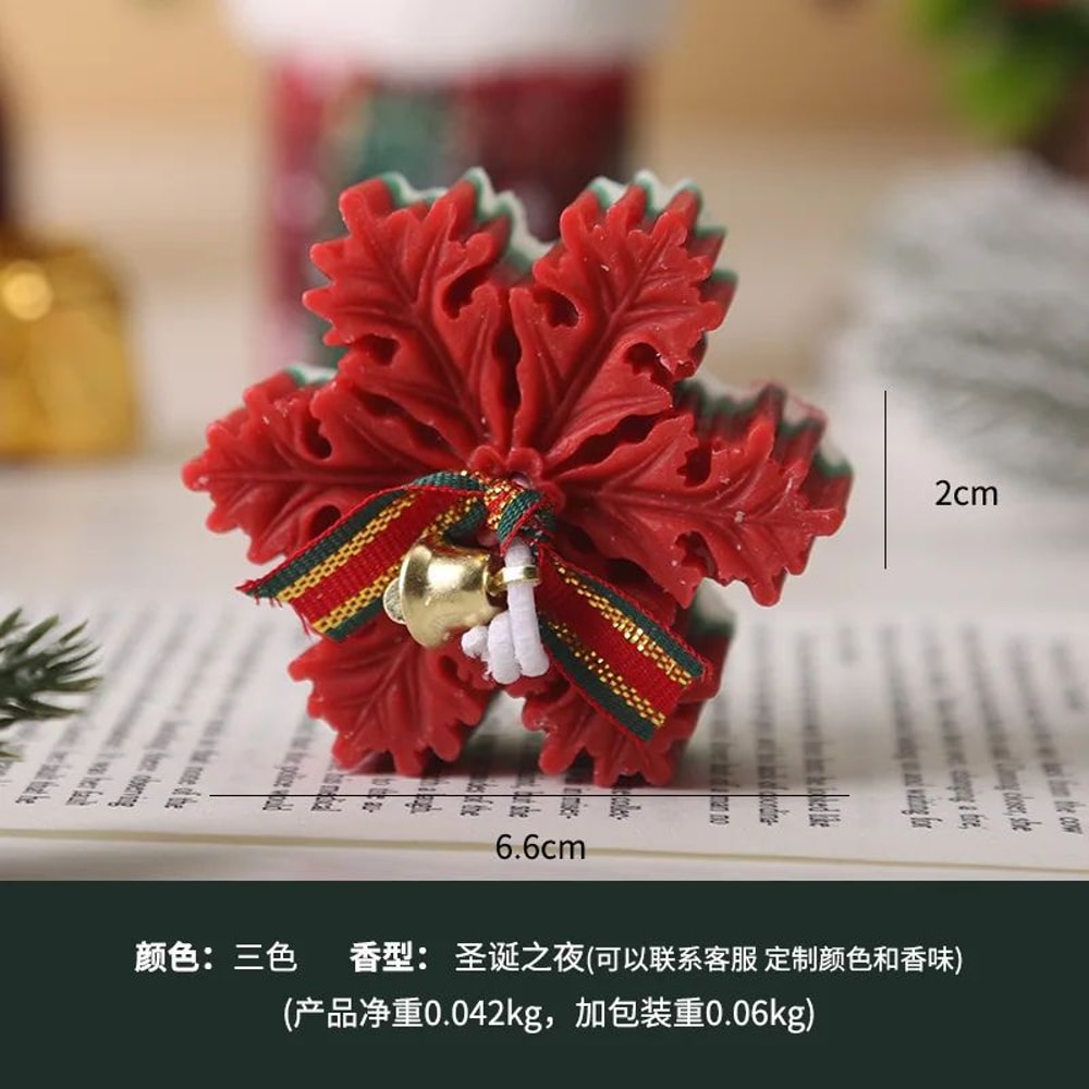 2Piece Snowflake Aroma Candle Set Soy Wax Christmas Scented Candles For Holiday Home Decor Relaxa 5