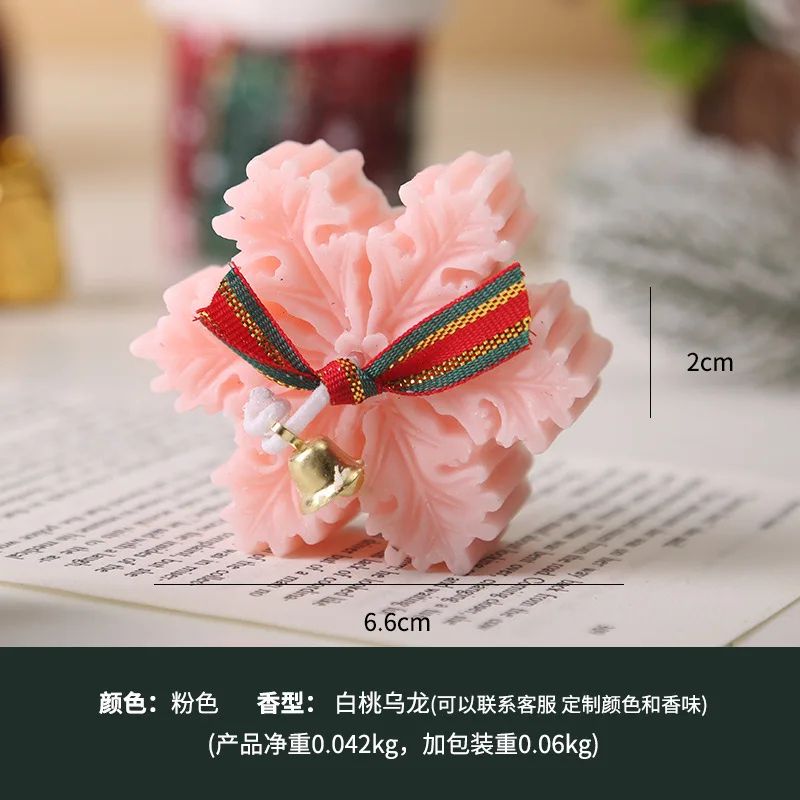 2Piece Snowflake Aroma Candle Set Soy Wax Christmas Scented Candles For Holiday Home Decor Relaxa 7