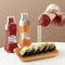 LeakProof Squeeze Sauce Bottle Set Refillable Condiment Dispenser For Ketchup Salad Dressing Honey 4