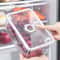 3Size Transparent Fridge Organizer Containers With Lids Airtight Food Storage Bins For Fruits Vege 2