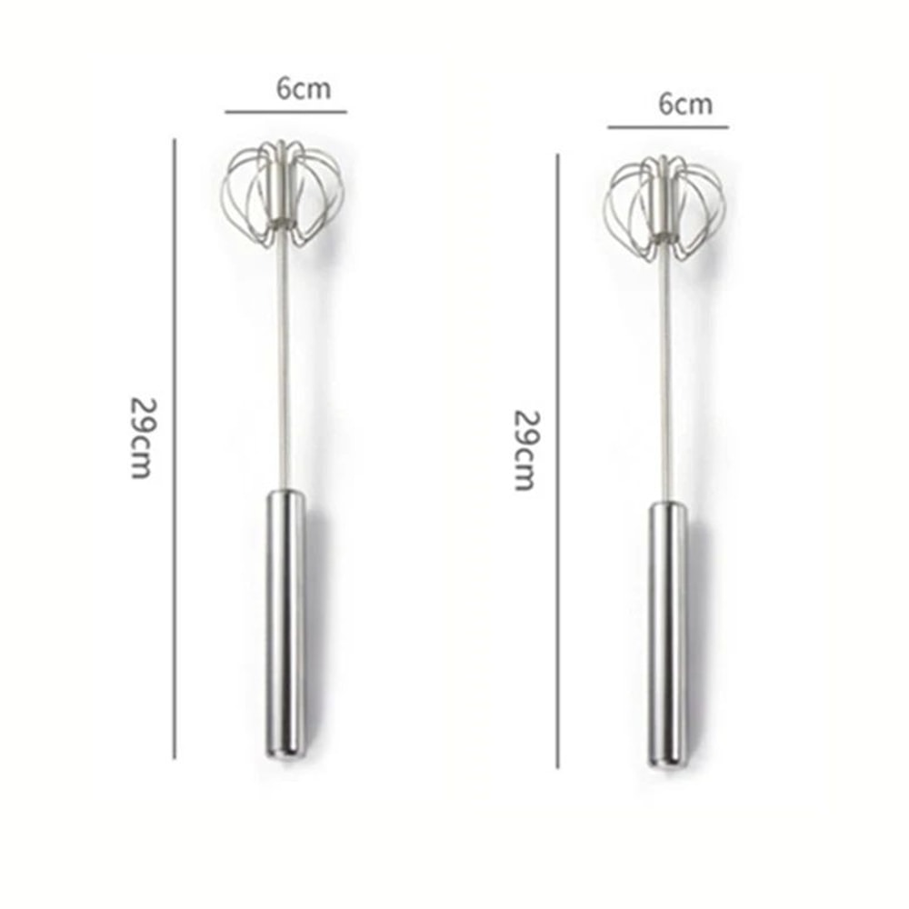 Stainless Steel SemiAutomatic Egg Beater Manual Hand Mixer Whisk For Baking Cooking Kitchen Use 10