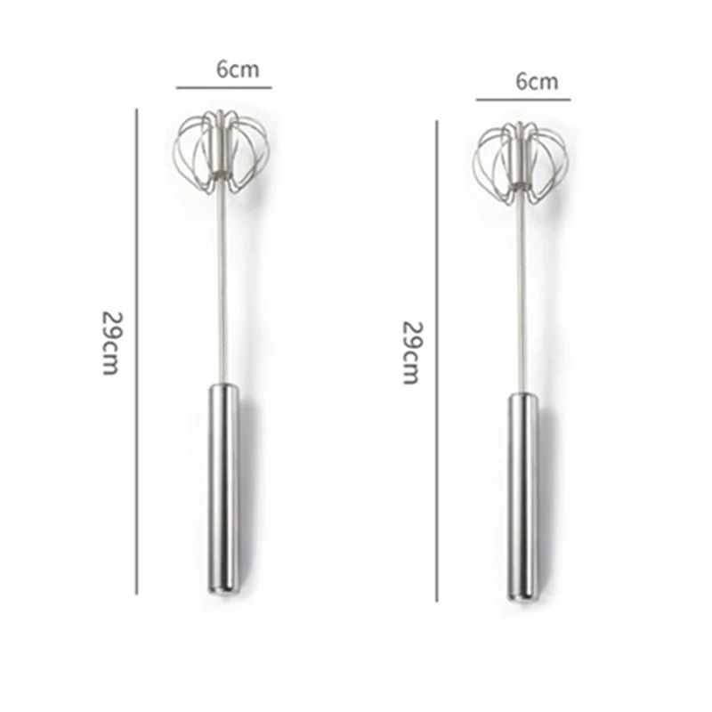 Stainless Steel SemiAutomatic Egg Beater Manual Hand Mixer Whisk For Baking Cooking Kitchen Use 10