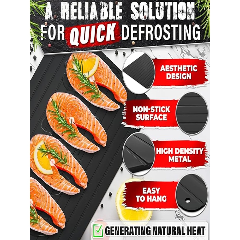 Rapid Defrosting Tray For Frozen Meat Aluminum Thawing Plate For Safe Fast Food Defrosting 1