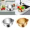 Stainless Steel Slanted Rice Strainer Bowl MultiUse Colander For Washing Rice Pasta Vegetables 0