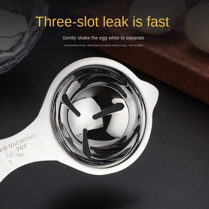 Stainless Steel Egg Yolk Separator 304 Egg White Divider Tool For Baking Cooking 3