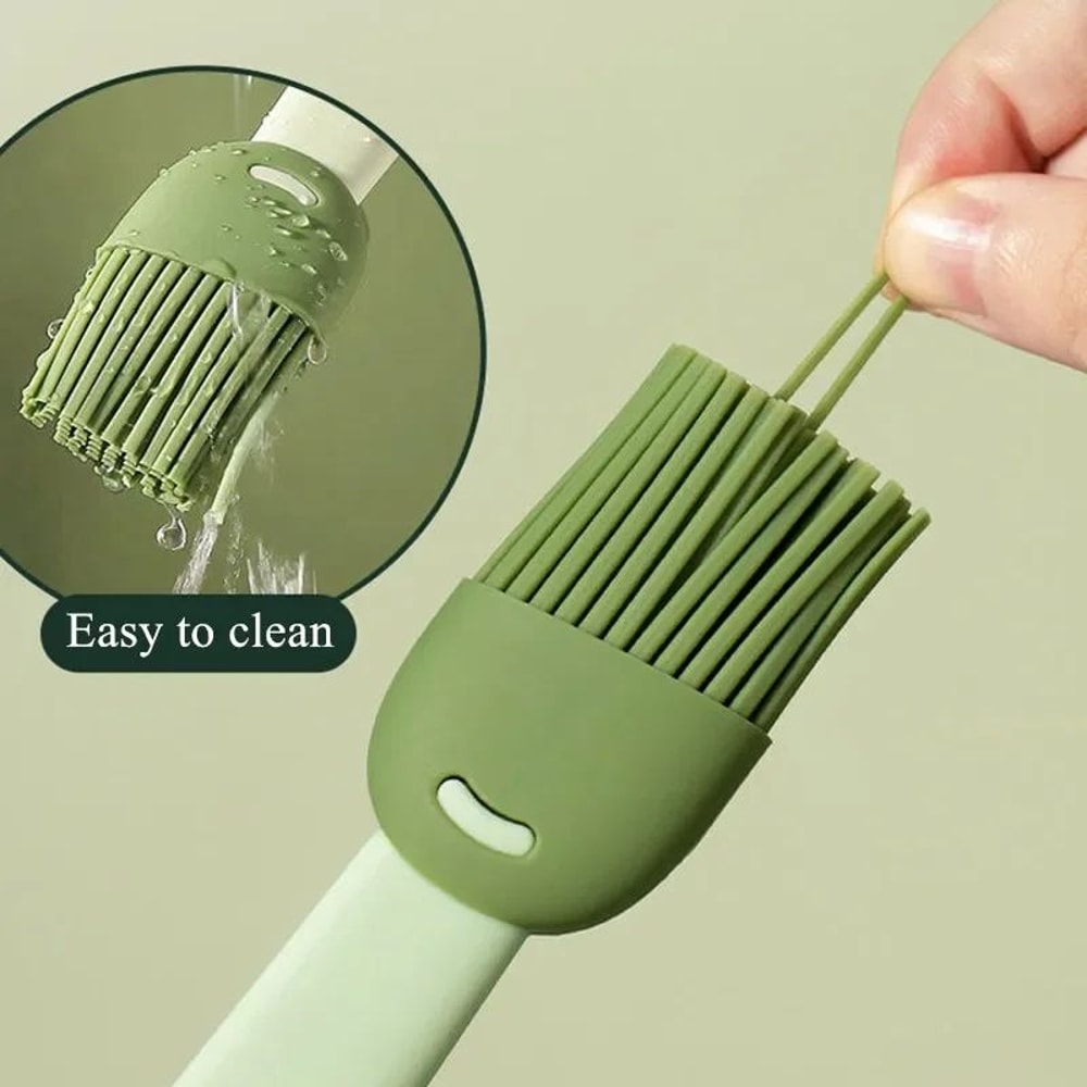 2Piece Silicone BBQ Oil Brush Set HeatResistant Basting Brushes For Grilling Baking Cooking 3