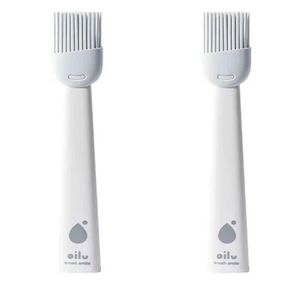 2Piece Silicone BBQ Oil Brush Set HeatResistant Basting Brushes For Grilling Baking Cooking 10