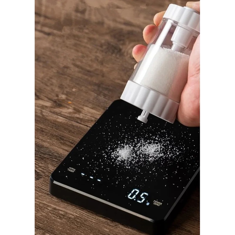 Quantitative Spice Jar Dispenser Transparent Salt Pepper Seasoning Bottle With 05g Control 4