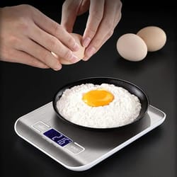 22 lb digital kitchen scale with 1g precision – stainless steel food & jewelry weighing scale with lcd backlight