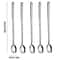5Piece Long Handle Stainless Steel Spoon Set 944 In Ice Cream Coffee Cocktail Stirring Spoons 4