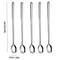 5Piece Long Handle Stainless Steel Spoon Set 944 In Ice Cream Coffee Cocktail Stirring Spoons 4