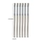 6 Pairs Stainless Steel Chopsticks Set 88in Reusable NonSlip Metal Chopsticks With Blue White Des 4
