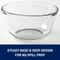 4Qt Durable Glass Mixing Bowl Microwave Safe ShatterResistant Bowl For Baking Mixing Food Storage 3