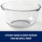 4Qt Durable Glass Mixing Bowl Microwave Safe ShatterResistant Bowl For Baking Mixing Food Storage 3