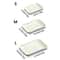 4Piece Wheat Straw Rectangle Plates Set EcoFriendly Reusable Dessert Salad Plates Microwave Safe 5