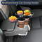 3in1 Car Cup Holder Tray Expandable Rotating Food Table With 360 Adjustable Base 0