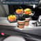3in1 Car Cup Holder Tray Expandable Rotating Food Table With 360 Adjustable Base 1