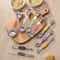 9Piece Magnetic Stainless Steel Measuring Spoon Set DoubleEnded Baking Spoons With Engraved Scale 0
